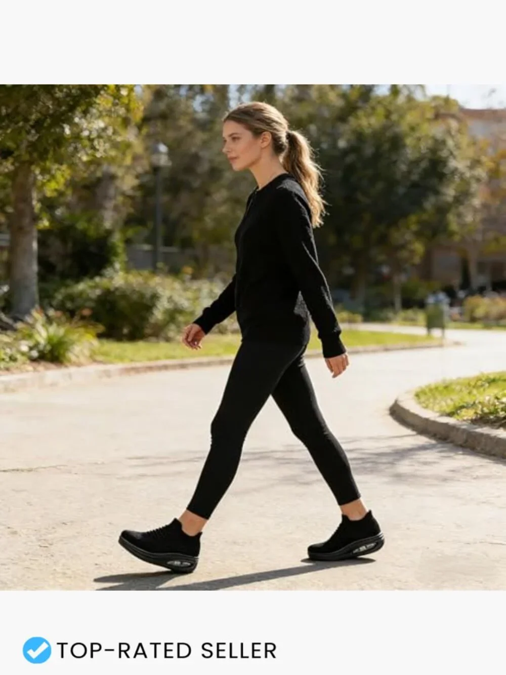 Slip On Walking Sneakers Comfortable Lightweight Work Nurse Shoes
